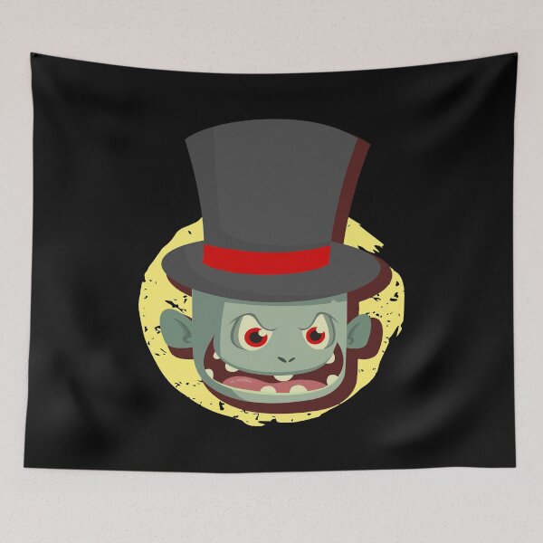 Item preview, Scary Zombie Face Top Hat Halloween designed and sold by BUBLTEES.