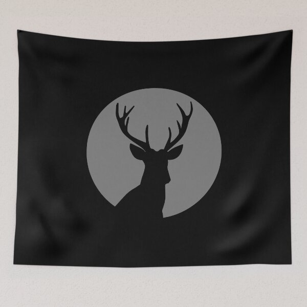 Item preview, Deer moon antlers designed and sold by Damn Fine Arts.