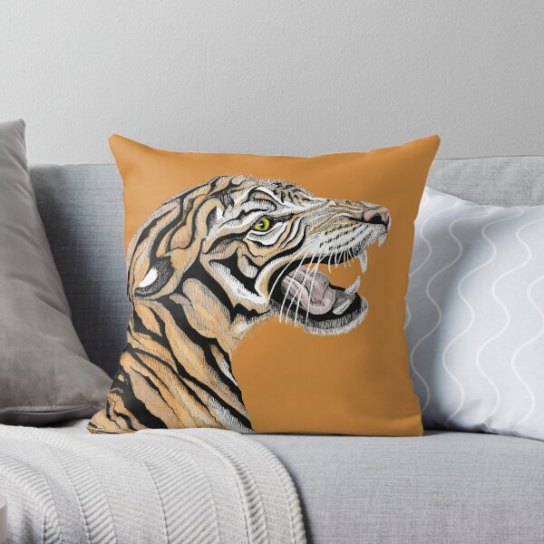 Tiger Totem Throw Pillow