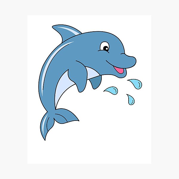 Impression Photo Dauphin Bebe Mignon Par Oliviaossege Redbubble