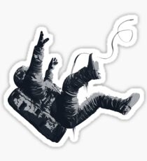 Tod durch Blackhole - Freefall Astronaut Sticker