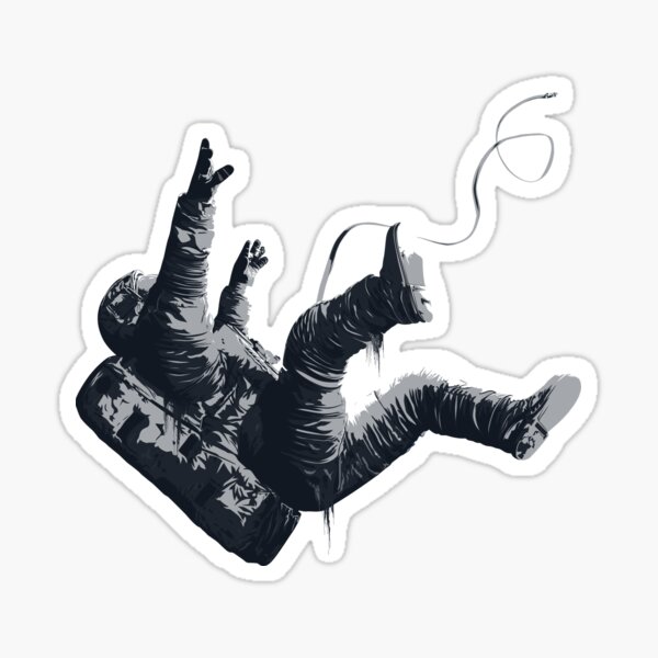 Death By Blackhole - Freefall Astronaut Sticker
