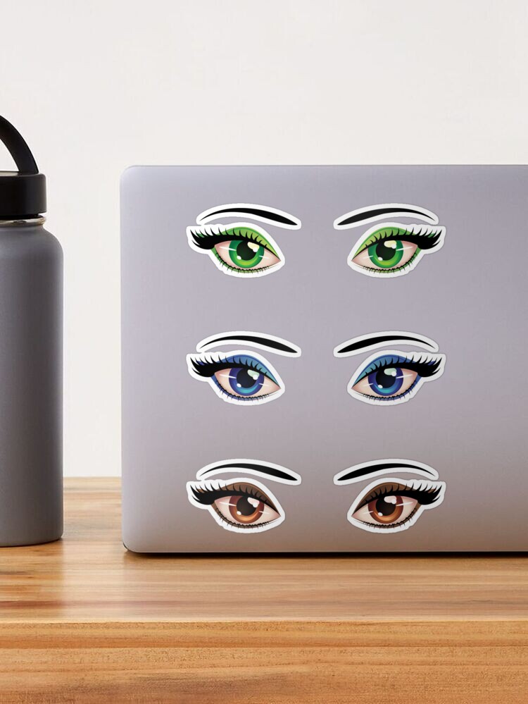 Woman with fancy eye stickers Stock Photo by ©pepperbox 93409422
