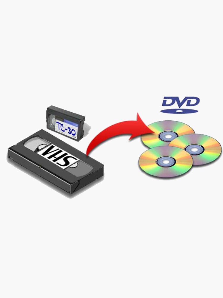 "VHS > DVD" Sticker for Sale by alpacapoop Redbubble