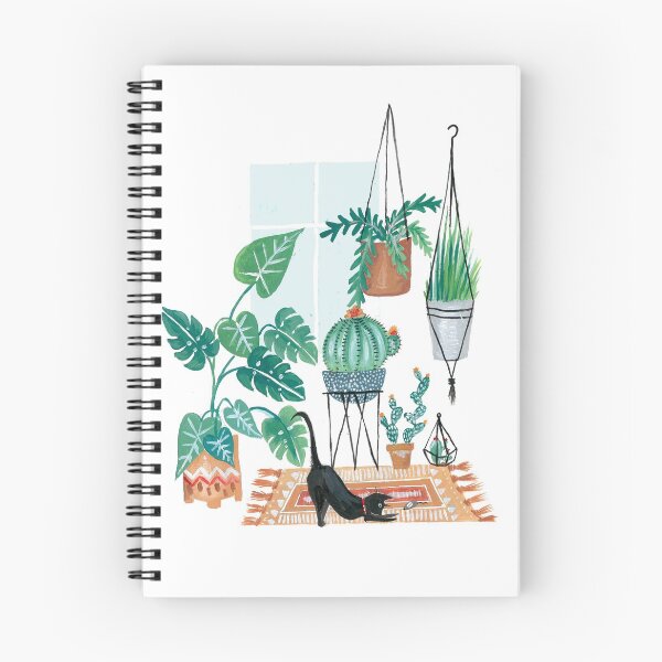 Item preview, Cat in Potted Jungles designed and sold by Amber Davenport.