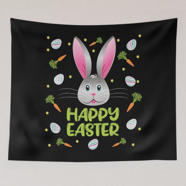 Item preview, Happy Easter Bunny Rabbit Egg Hunt Funny Bunny Face designed and sold by ZNOVANNA.