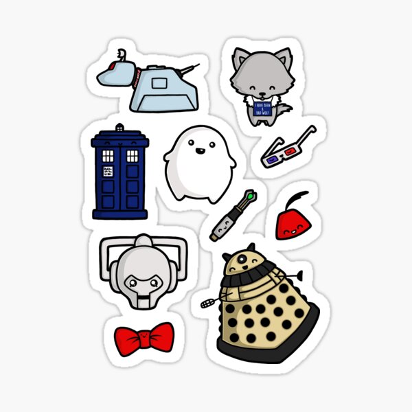 Timey Wimey Stickers Sticker