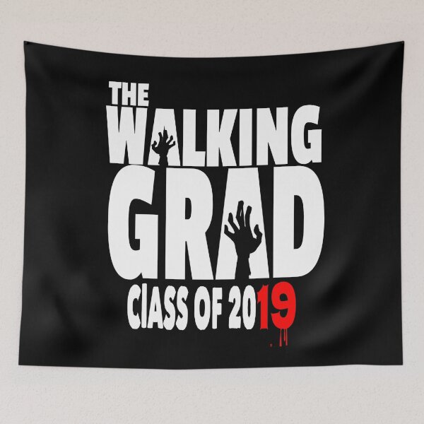 Item preview, The Walking Grad | Graduation Class Of 2019 | Dark Background designed and sold by PureCreations.