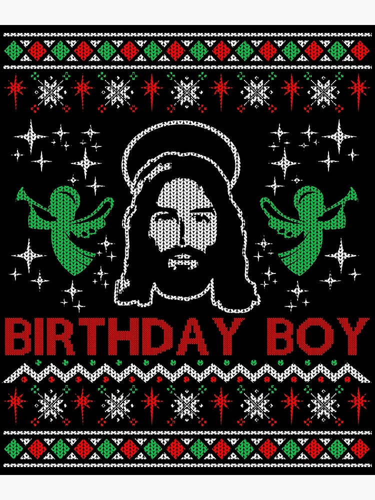 Christmas jumper jesus birthday boy best sale