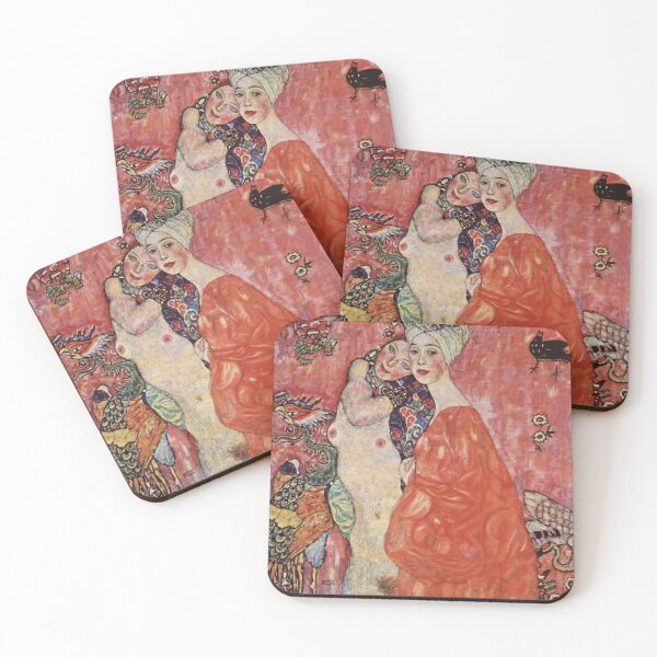 Item preview, Girlfriends by Gustav Klimt - Art Nouveau Symbolism designed and sold by Bebichic.