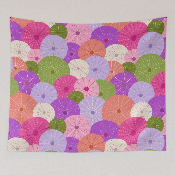 Item preview, Colorful Sea Urchins - Purple + Magenta designed and sold by latheandquill.