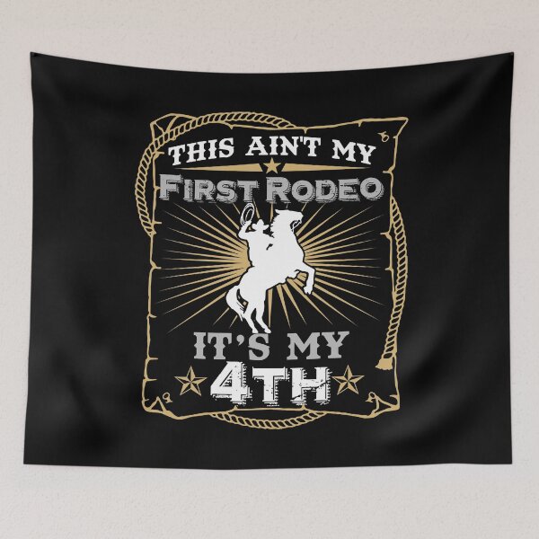 Item preview, This Ain't My First Rodeo It's My 4th Birthday designed and sold by sabertronics.