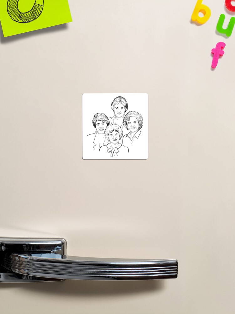 Thumbnail 1 of 3, Magnet, Golden Girls Sketch designed and sold by kellyoarts.