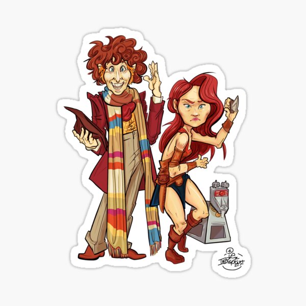The Doctor, The Warrior, and K-9 Sticker