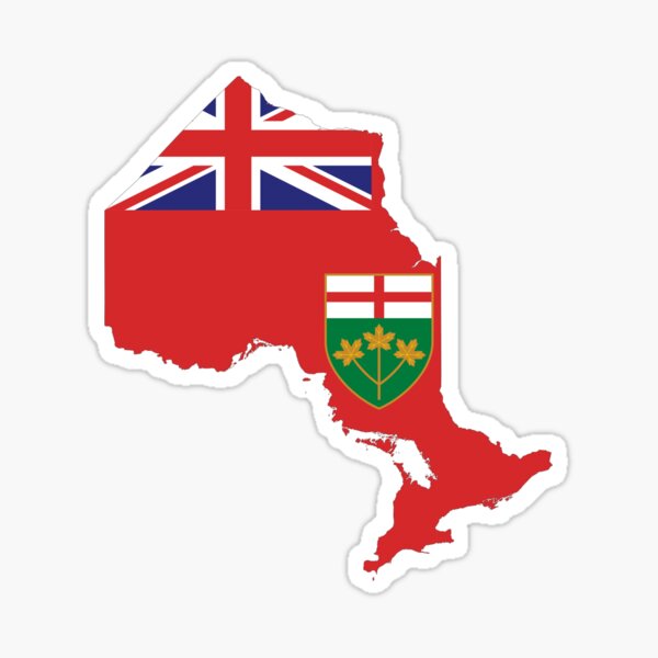 Vista previa del artículo con la obra «Mapa de la bandera de Ontario», diseñado y vendido por abbeyz71.
