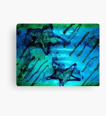 "star lite" painted digital photo Canvas Print