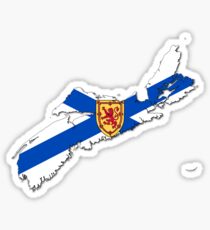 Nova Scotia Flag Map Sticker