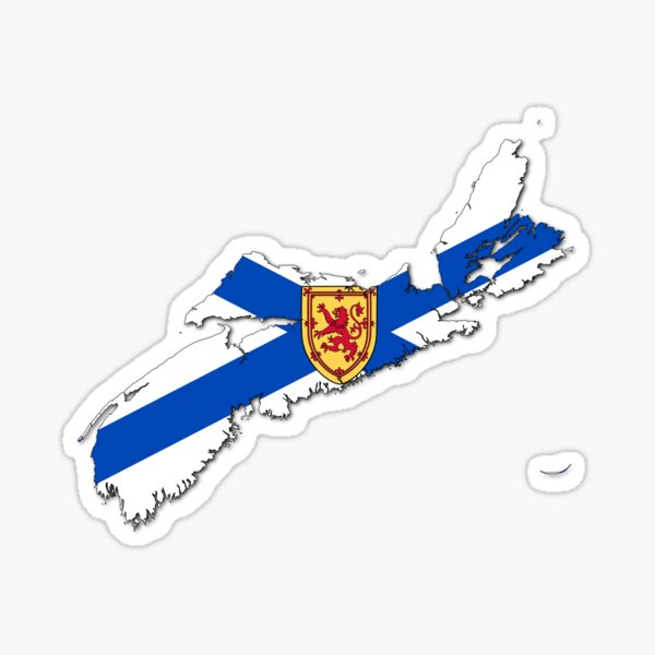 Nova Scotia Flag Map  Sticker