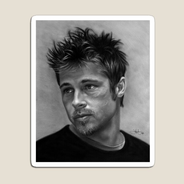 Aperçu de l'œuvre Brad Pitt dessin créée et vendue par John Harding.