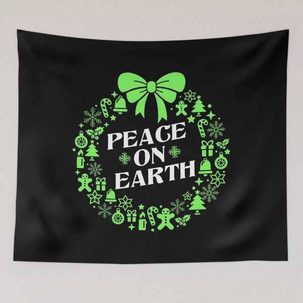 Item preview, Christmas Wreath Peace On Earth designed and sold by sabertronics.
