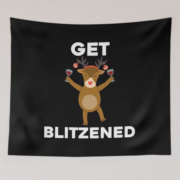 Item preview, Funny Christmas Drinking Get Blitzened designed and sold by sabertronics.