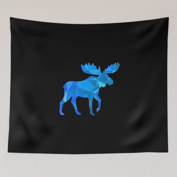 Item preview, Moose Make Me Happy Cute I Love Alaska Moose Geometric Blue designed and sold by KNUXX Shop.