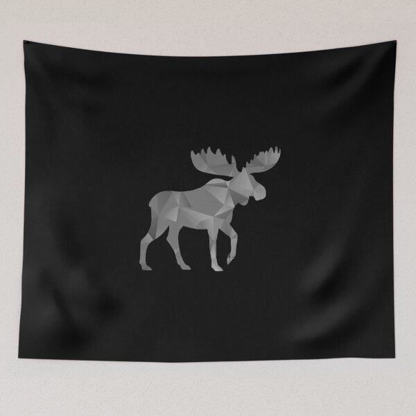 Item preview, Moose Make Me Happy Cute I Love Alaska Moose Geometric Silver designed and sold by KNUXX Shop.