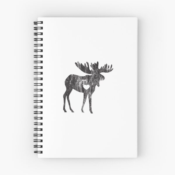 Item preview, Moose Make Me Happy Cute I Love Alaska Moose Black Distressed designed and sold by KNUXX Shop.