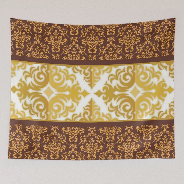 Item preview, Gold Burgundy Damask Damask designed and sold by infinitygrafix.