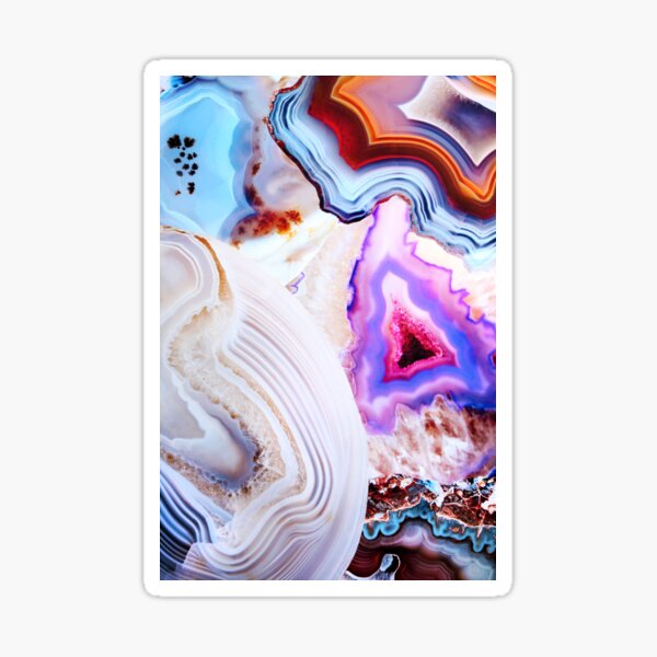 Agate Rocks, Slices of Earth Sticker