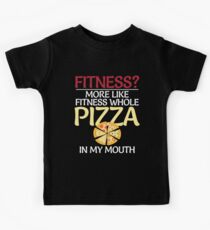 Whole Pizza In My Mouth Funny Humor Pizza Kids T-Shirt