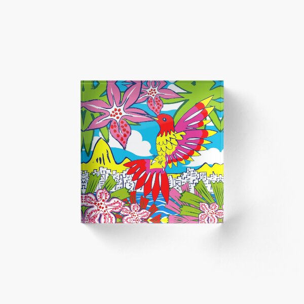 TROPICALIA by Tim Davies Acrylic Block