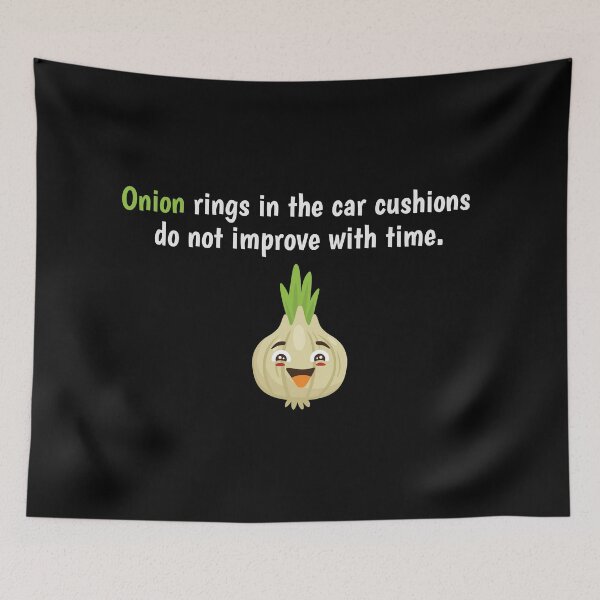Item preview, Onion Rings In The Car Cushions Vegetable Shirt Funny Gift Tee designed and sold by haselshirt.