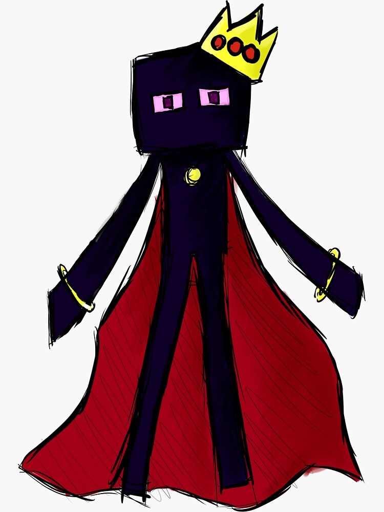 minecraft royal enderman sticker for sale by thetipofthehat  redbubble