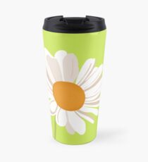 Daisy Lime Green Travel Mug