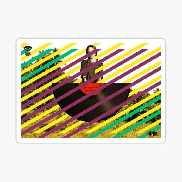 Record Collage Sticker