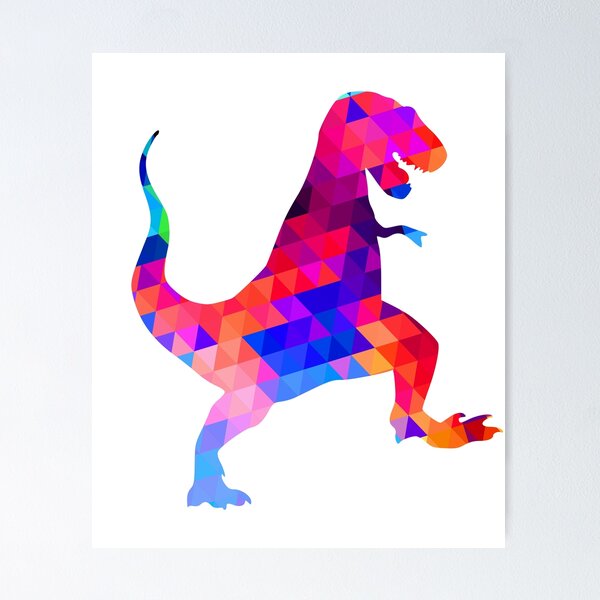 Item preview, Geometric Pattern Trex print Gift Funny Dinosaur product designed and sold by D-C-Designs.