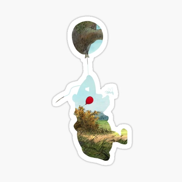 Ballon Rouge Winnie - Lulubellule Sticker