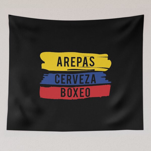 Item preview, Arepas Cerveza Boxeo design Colombian flag Boxing fan Gift designed and sold by D-C-Designs.