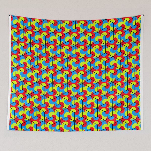 Item preview, Lily Emblem Puzzle Cube Hexagon Pattern designed and sold by weavernap.