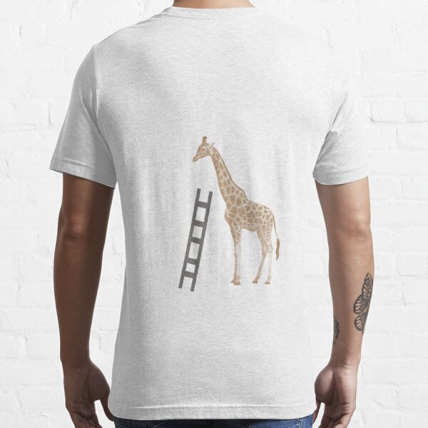 Womens Giraffe Shirt for Women Plus Size Graphic Higher Than Funny V-Neck  T-Shirt