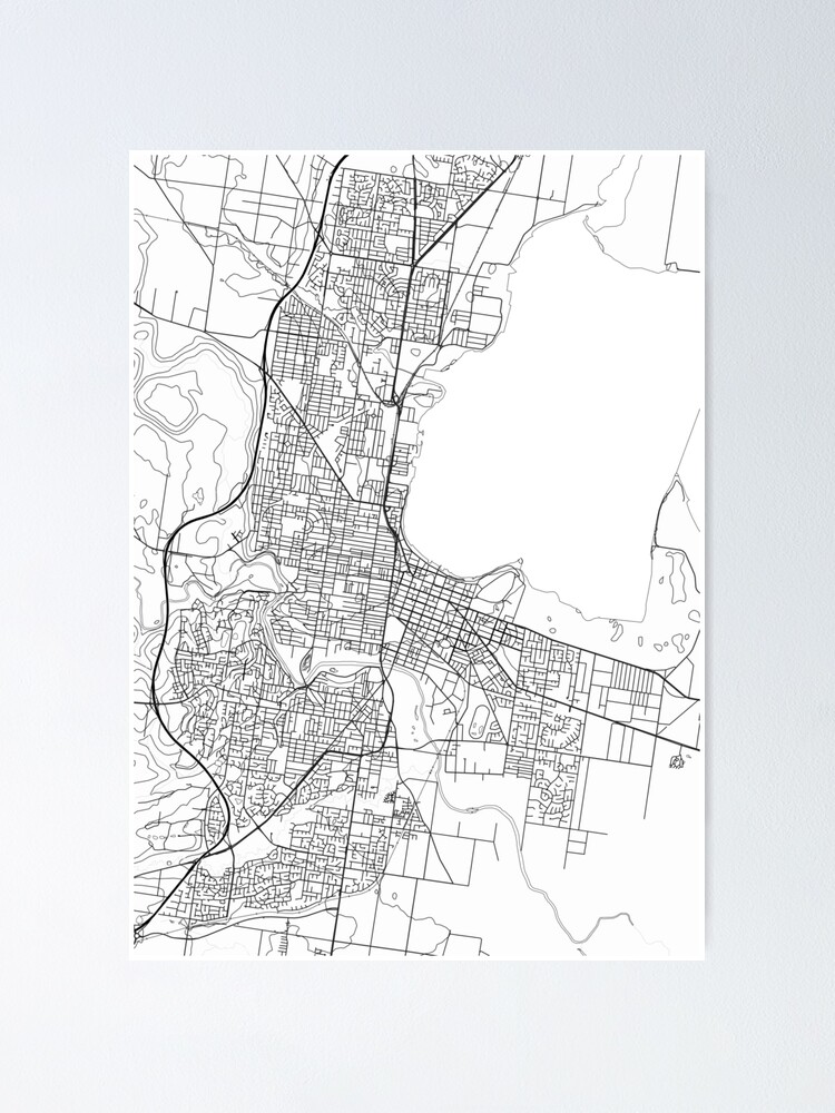 "Geelong map poster print wall art, Victoria gift printable, Home and