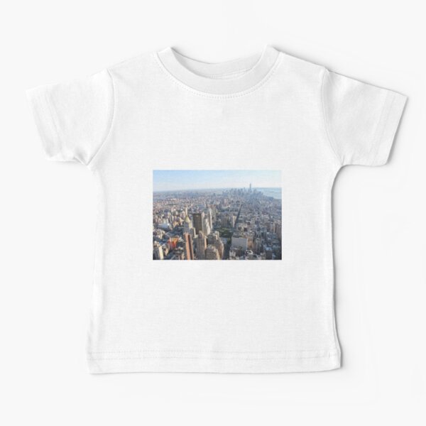 #famousplace #internationallandmark #NewYorkCity #USA americanculture city cityscape skyscraper architecture panoramic Baby T-Shirt