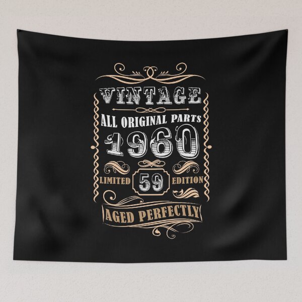 Item preview, Vintage 1960 - 59th Birthday Gift For Men designed and sold by eulonix.