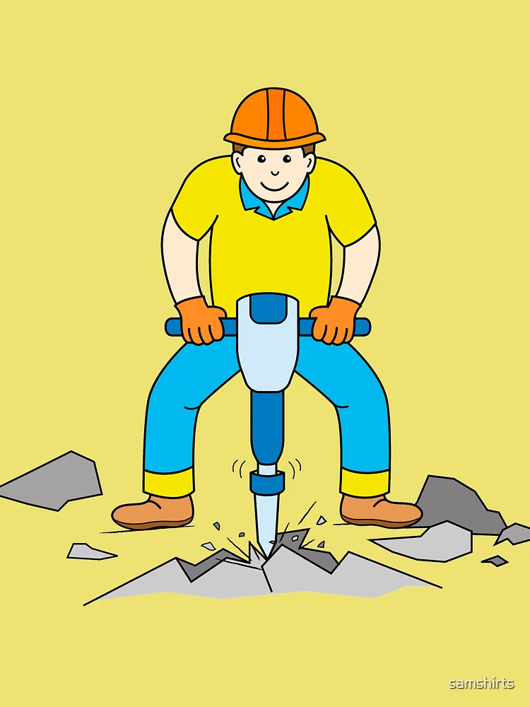 Ouvriers avec marteau piqueur enfant - 4047-A