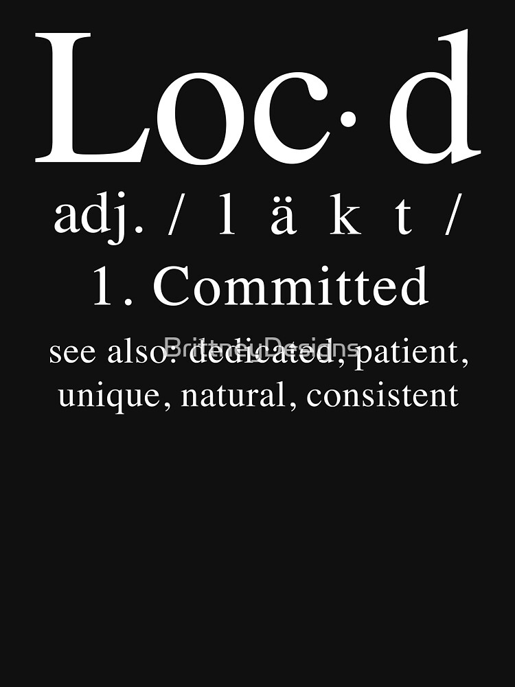 Definition Of Loc D Zipped Hoodie By Brittneydesigns Redbubble