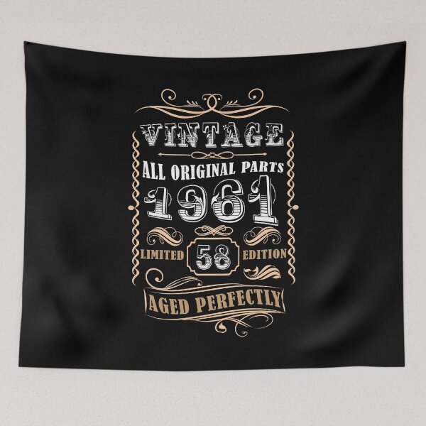 Item preview, Vintage 1961 - 58th Birthday Gift For Men  designed and sold by eulonix.