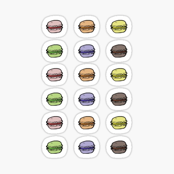 macaron assortment Sticker