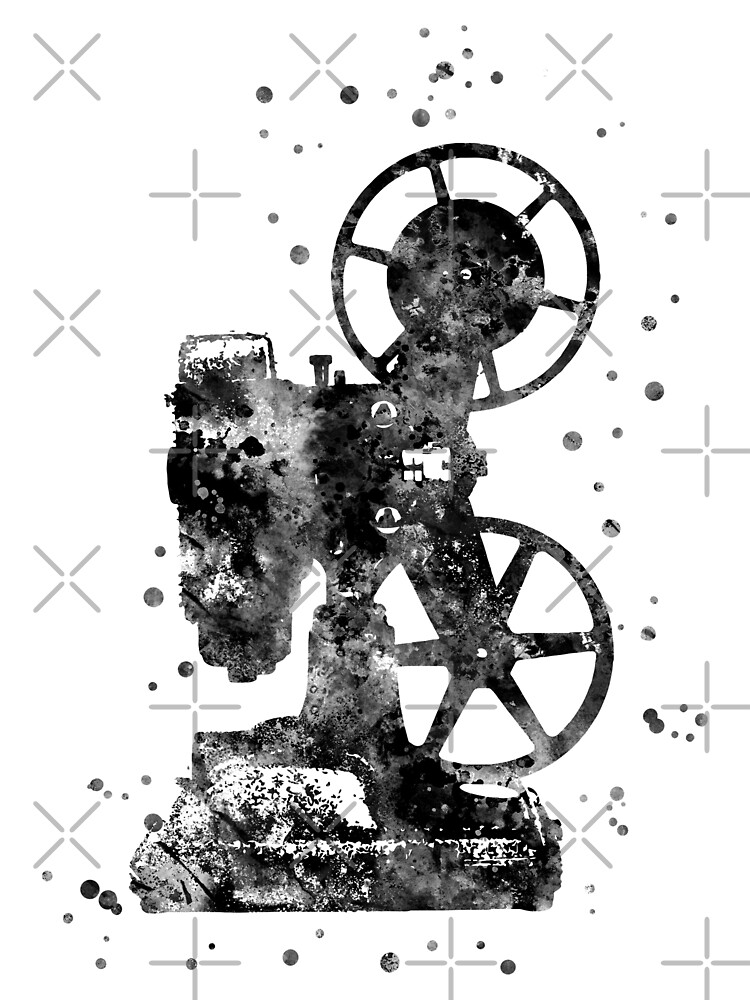 "Vintage film movie projector" Metal Print by Rosaliartbook Redbubble