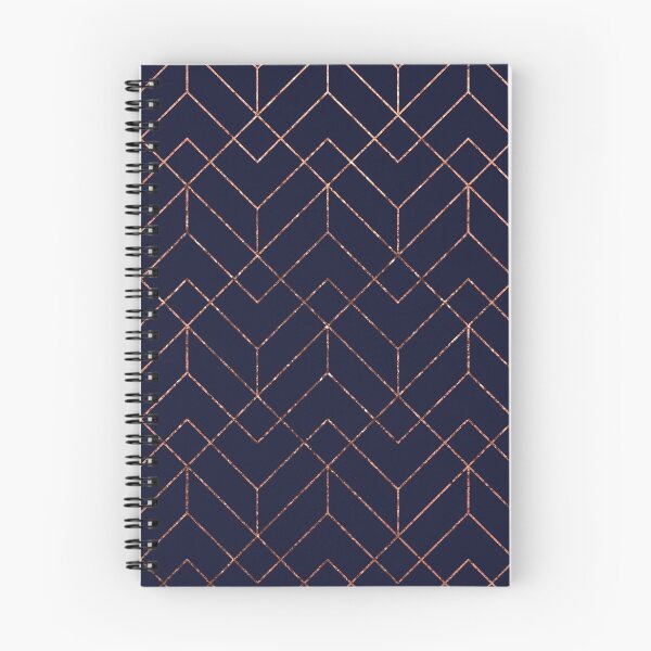 Item preview, Geometry Lines Rose gold navy designed and sold by Alpha-design.